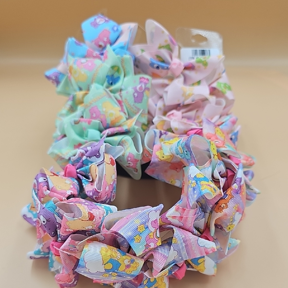 Care Bears Multiple Colors Hair Accessories Set with Shimmery Design